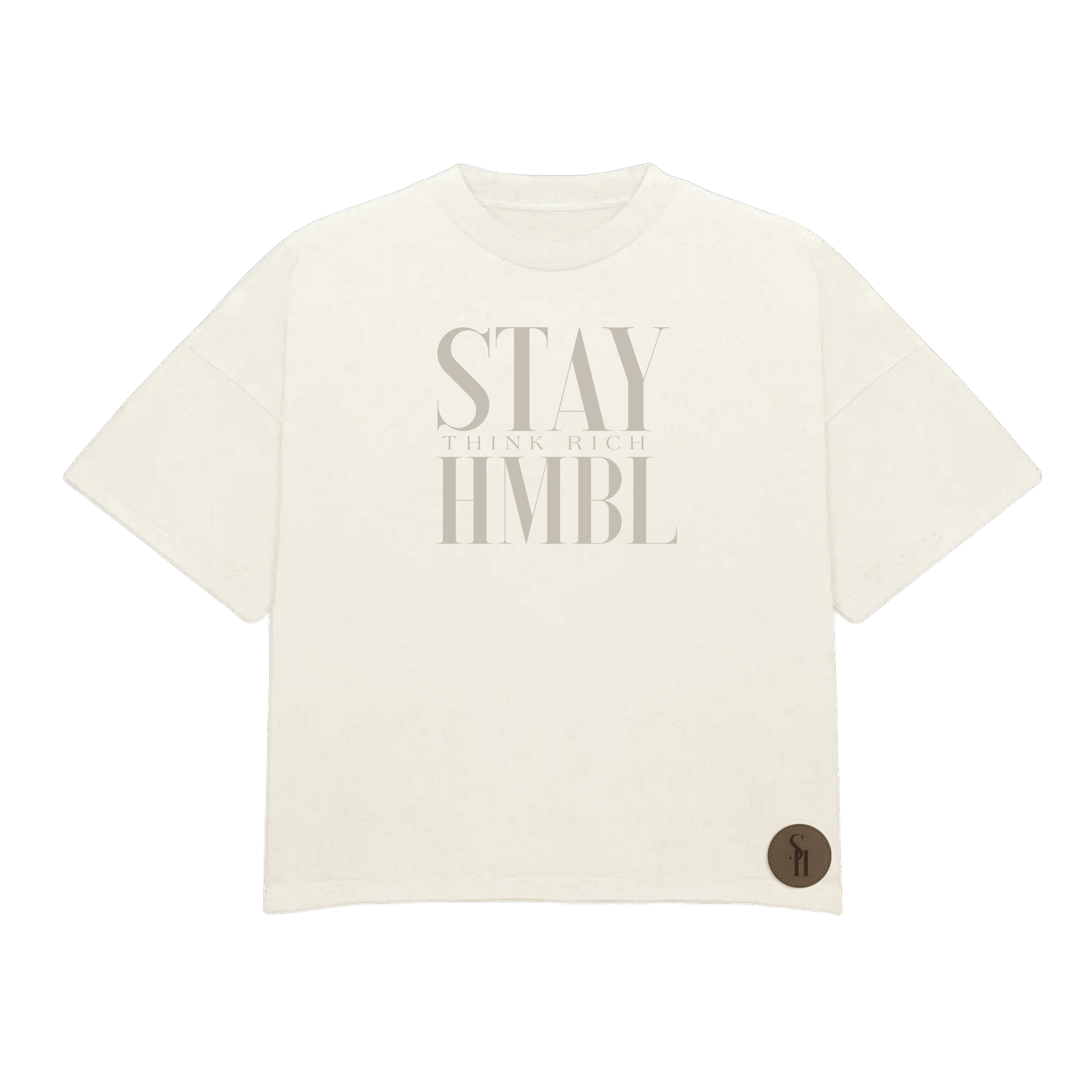 Stay HMBL Think Rich T-Shirt - White & Red Stay HMBL Think Rich T-Shirt - White & Red