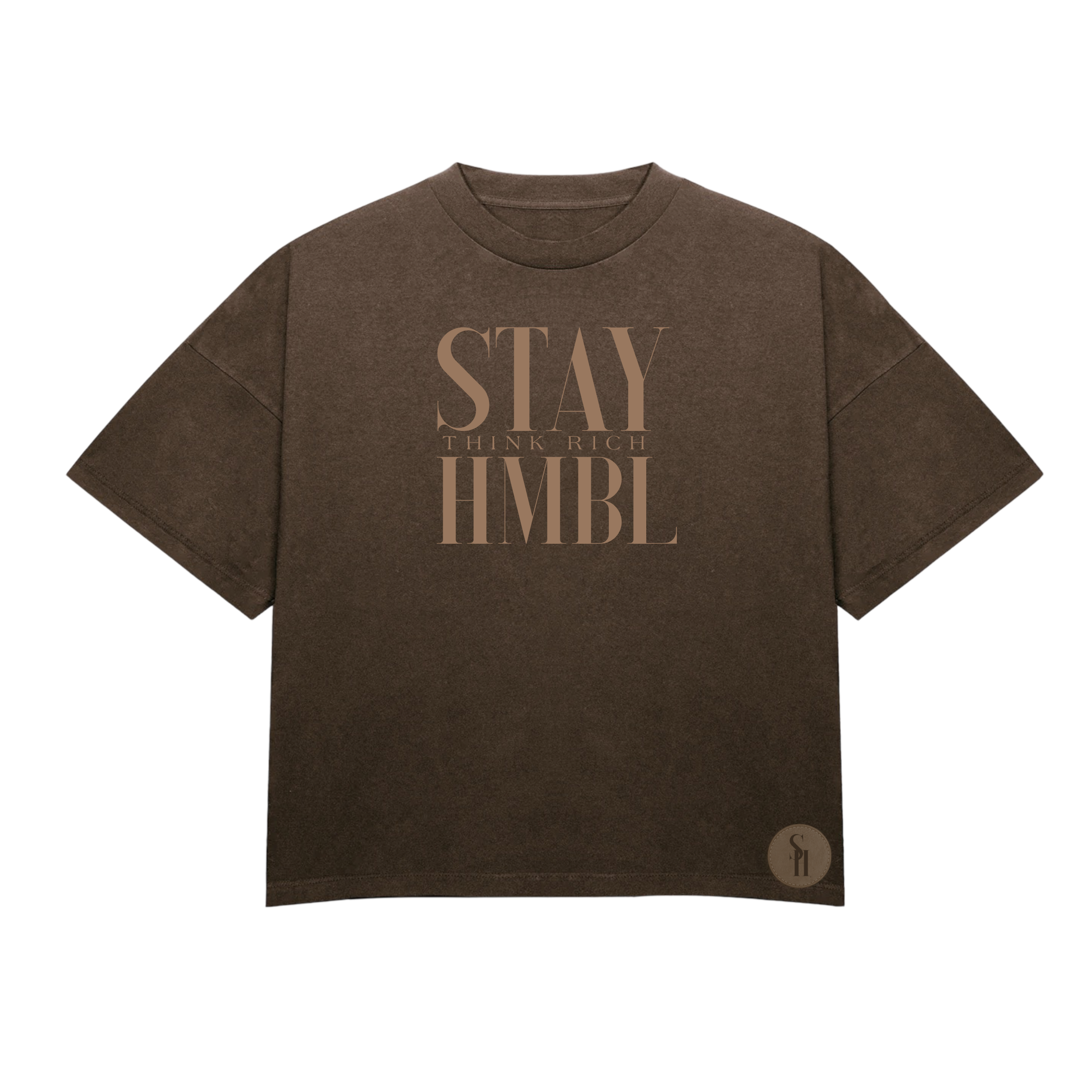 Stay HMBL Think Rich T-Shirt - Brown Stay HMBL Think Rich T-Shirt - Brown