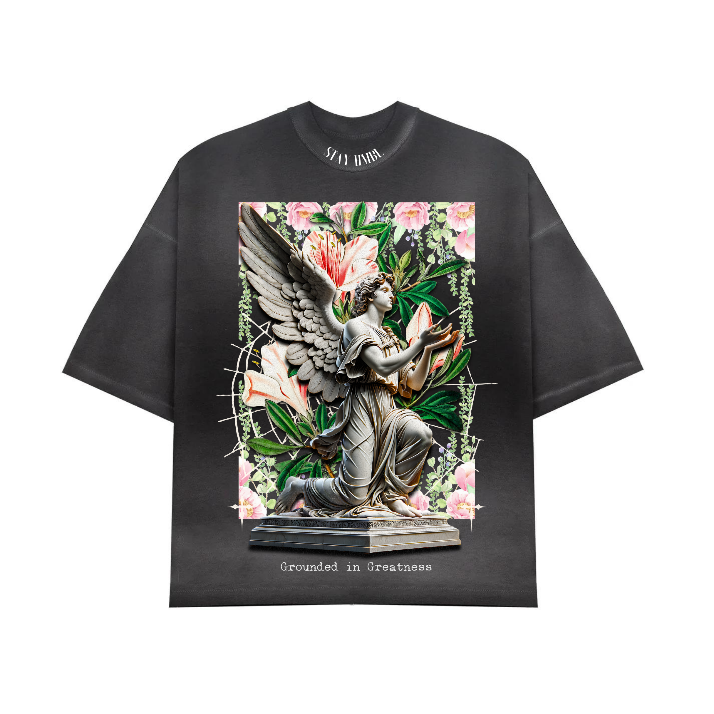 Stay HMBL Grounded Statue Potassium Dyed T-Shirt Stay HMBL Grounded Statue Potassium Dyed T-Shirt