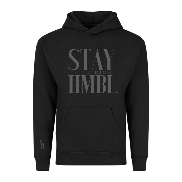 Stay HMBL Think Rich Heavy Hoodie - Black