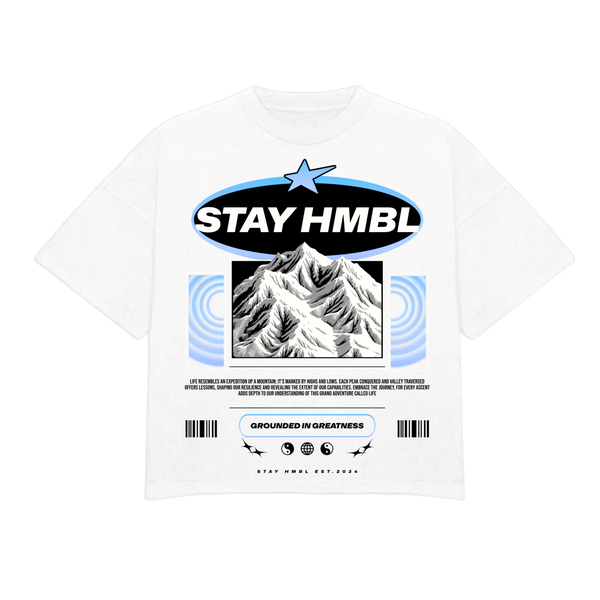 Stay HMBL Mountain T-Shirt - White