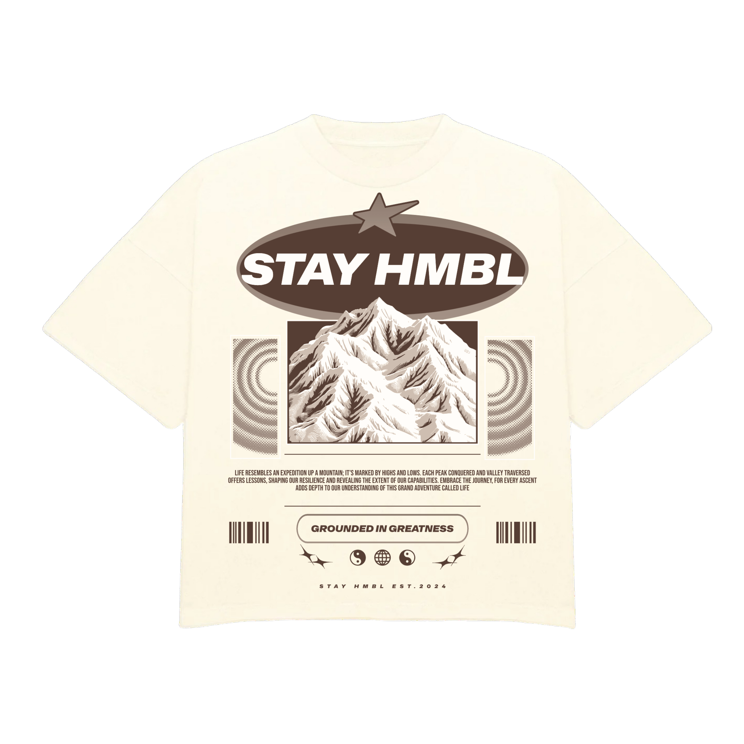 Stay HMBL Mountain T-Shirt - Black