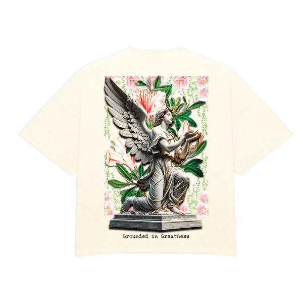 Stay HMBL Grounded Statue T-Shirt - Creme