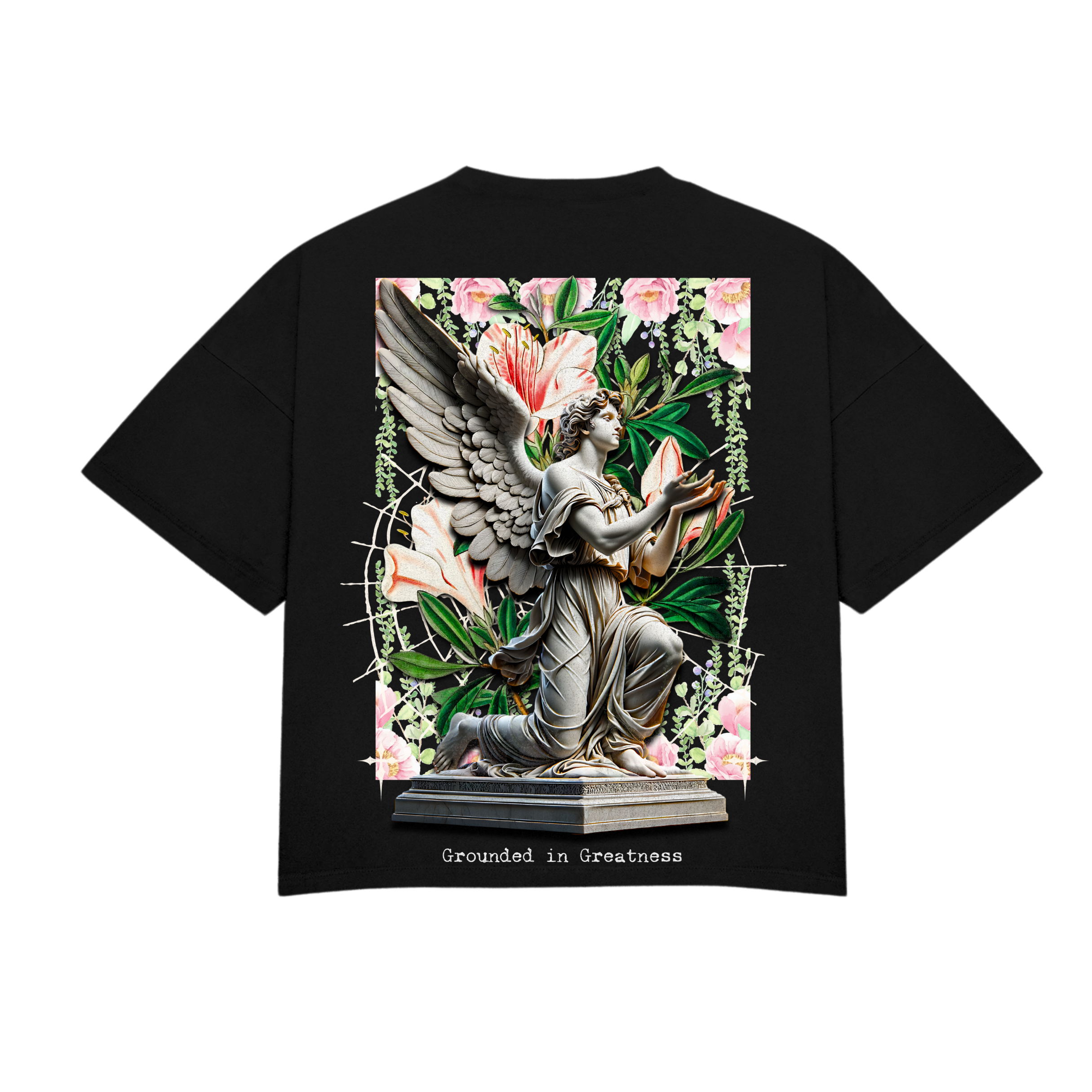 Stay HMBL Grounded Statue T-Shirt - Creme
