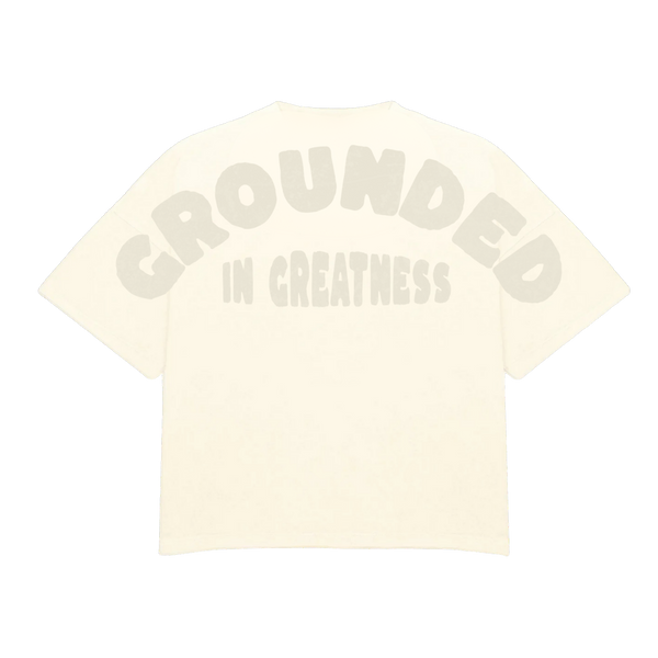Stay HMBL Grounded In Greatness T-Shirt - Creme