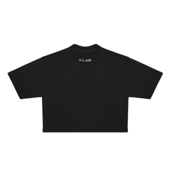 Stay HMBL Grounded In Greatness One Size Crop - Black