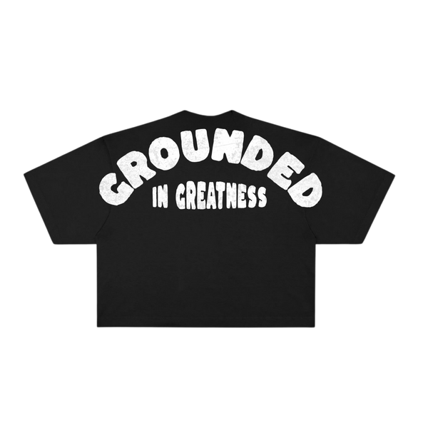 Stay HMBL Grounded In Greatness One Size Crop - Black