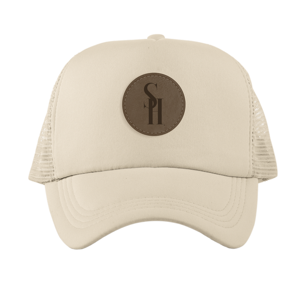 Stay HMBL Patch Trucker Hat - Creme